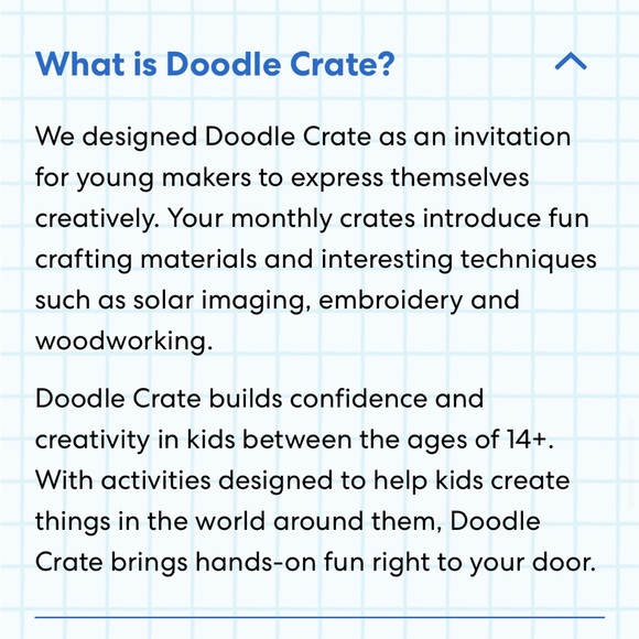 KiwiCo DOODLE CRATE Make Your Own “Block Printed Canvas Bin” Block Printing - Picture 15 of 16